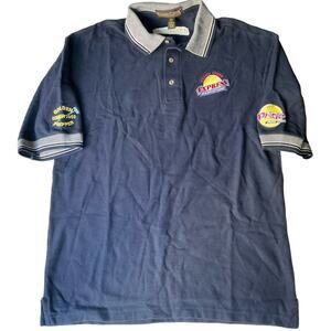 Cross Creek Men’s Short Sleeve Polo Shirt Size L, Blue, Prime Shine